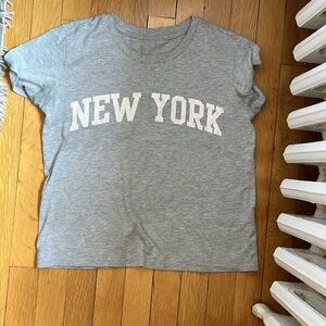 Brandy Melville grey New York top